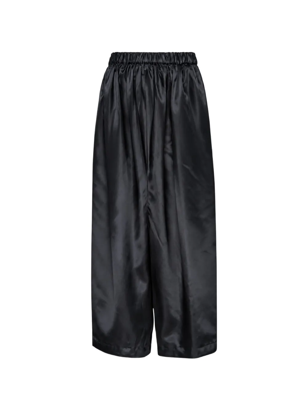 Comme Des Garçons Girl satin-finish elasticated trousers Zwart