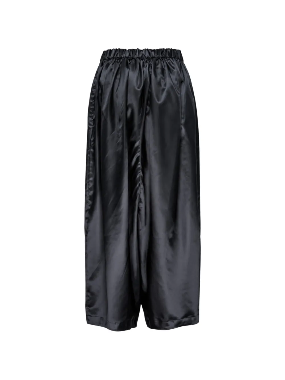 Comme Des Garçons Girl satin-finish elasticated trousers Zwart