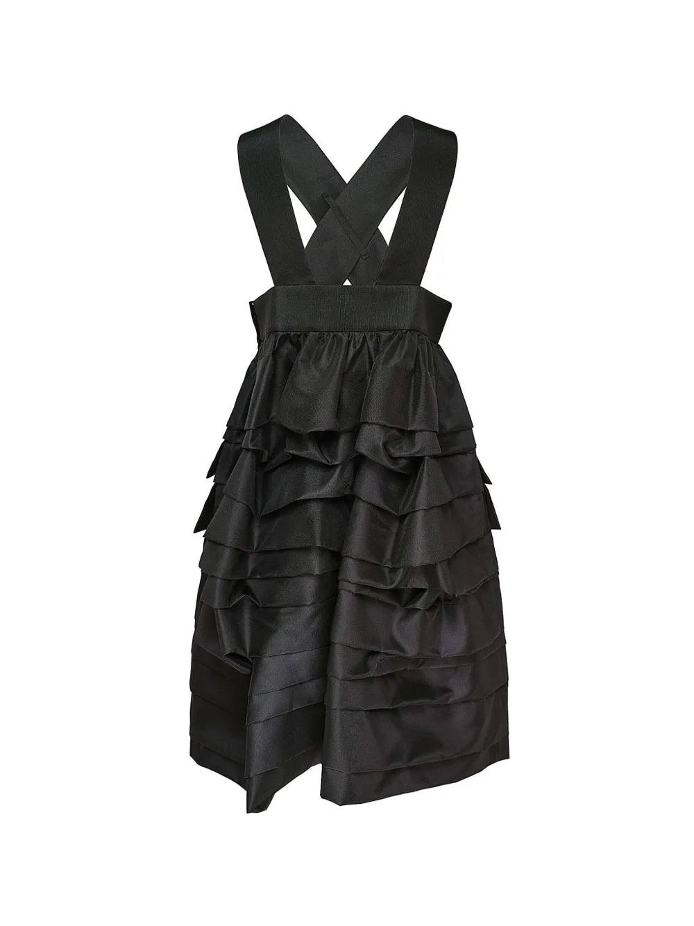 Comme Des Garçons Comme Des Garçons tiered ruffled jumpsuit Zwart