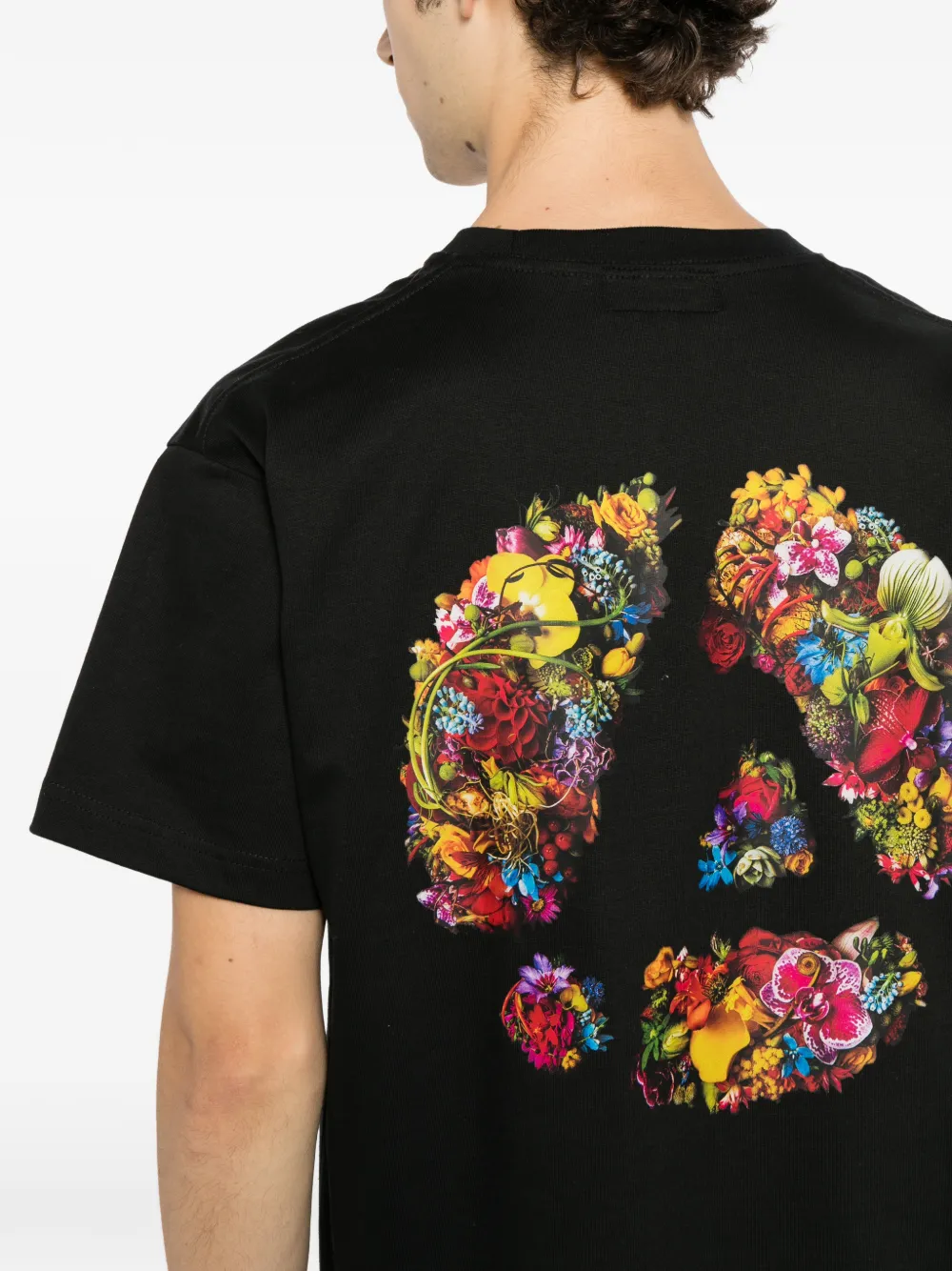 PEACE AND AFTER logo-print T-shirt Zwart