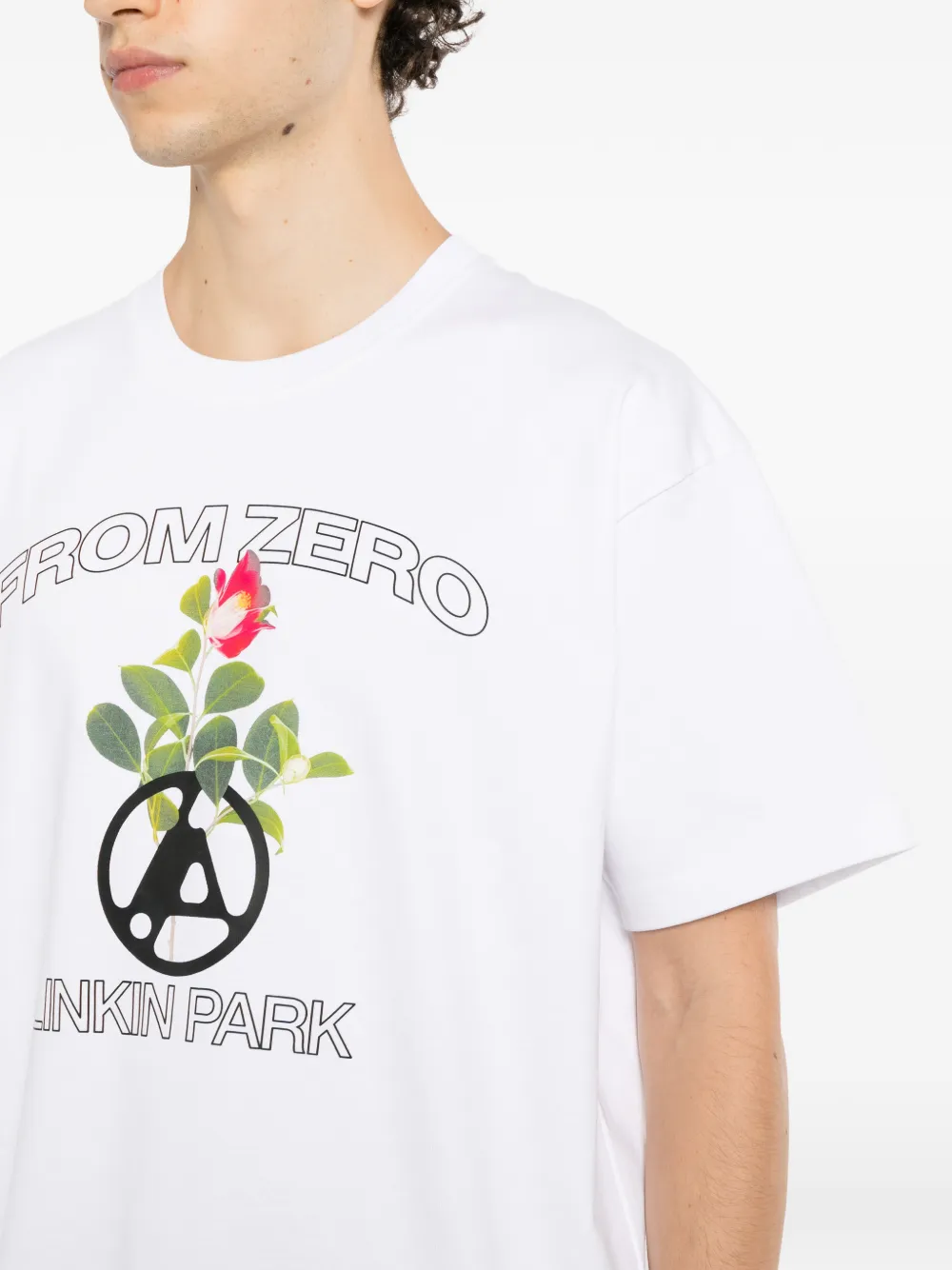 PEACE AND AFTER Linkin Park x Azuma Makoto From Zero Camellia T-shirt Wit