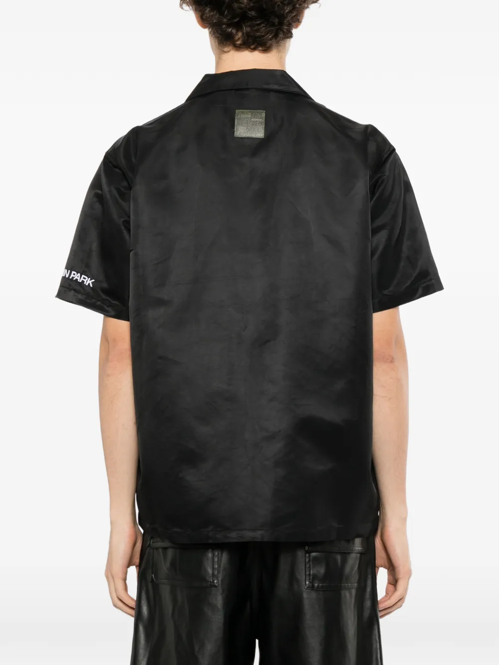PEACE AND AFTER Linkin Park × patch pocket shirt Zwart