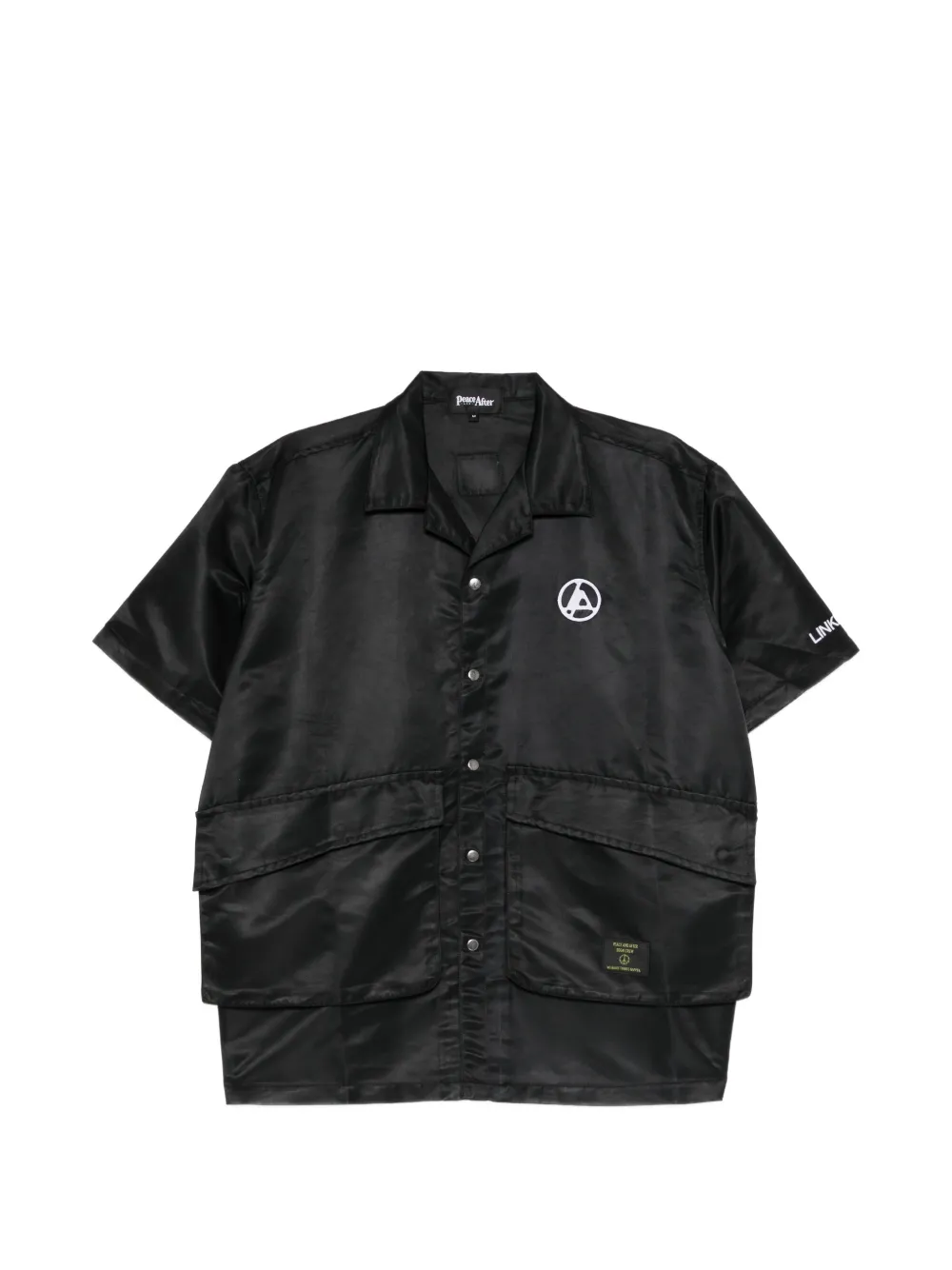 PEACE AND AFTER Linkin Park × Peace and After patch pocket shirt - Nero