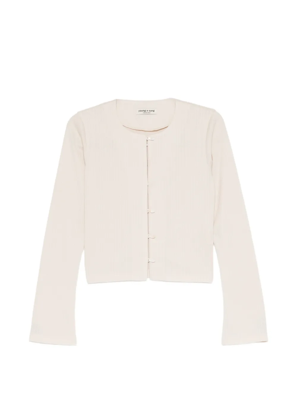 YOUNG N SANG ribbed-knit cardigan - Rosa