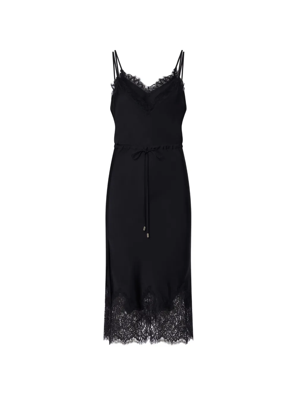 LIU JO midi dress in satin and lace
