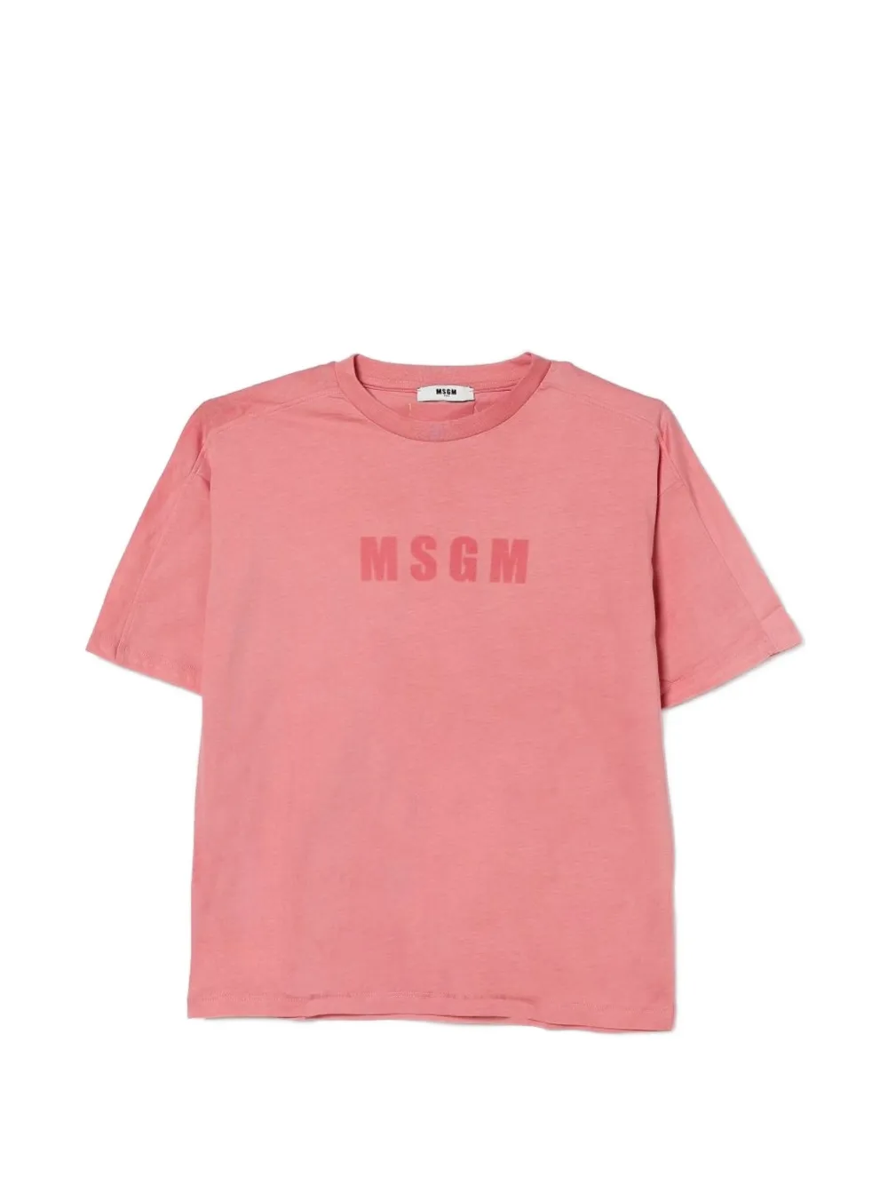 MSGM Kids T-Shirt mit Logo-Print - Rosa