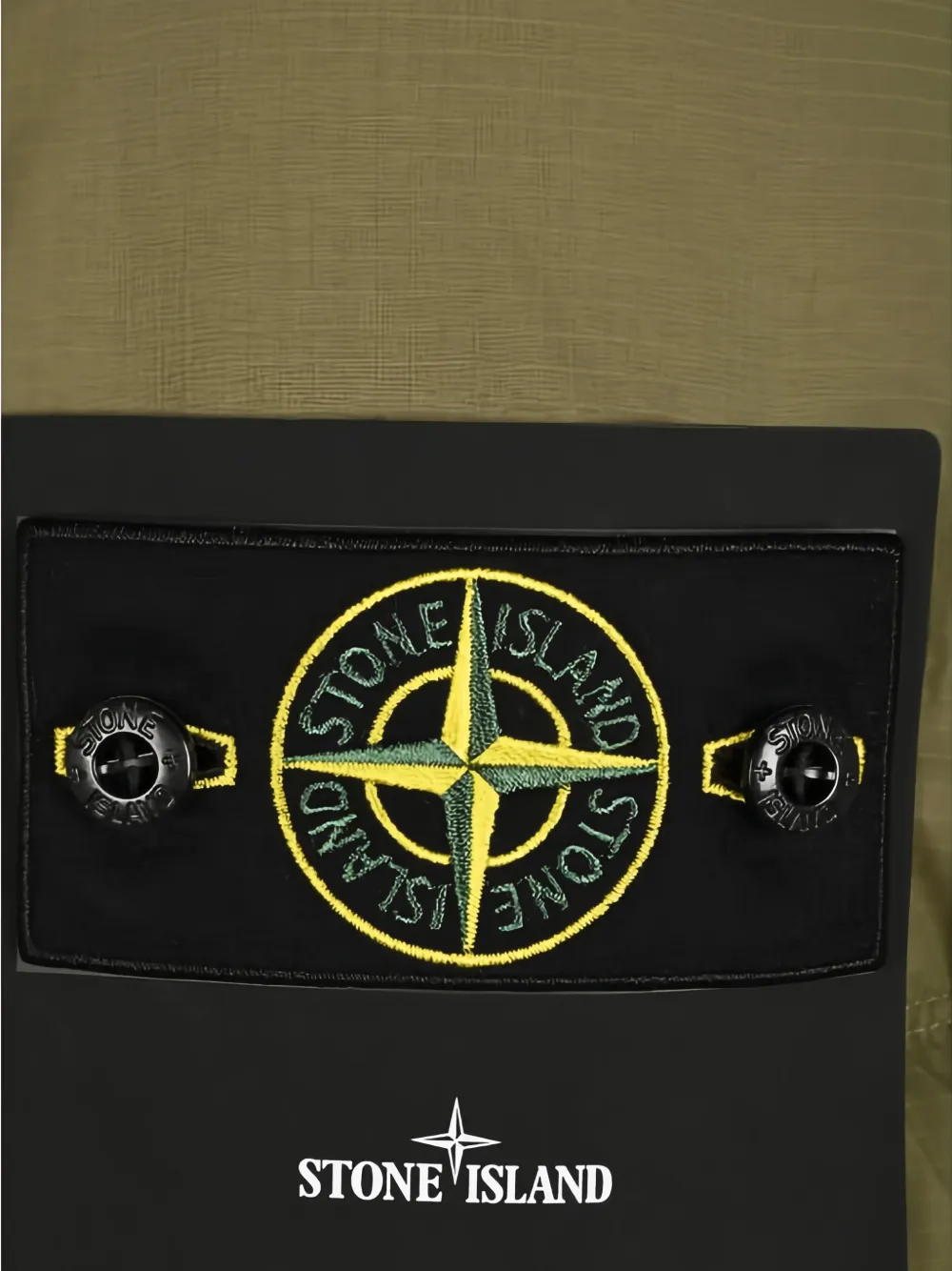 Stone Island 4100013 Matt Ripstop Cordura Advanced Fabrics donsjack Groen
