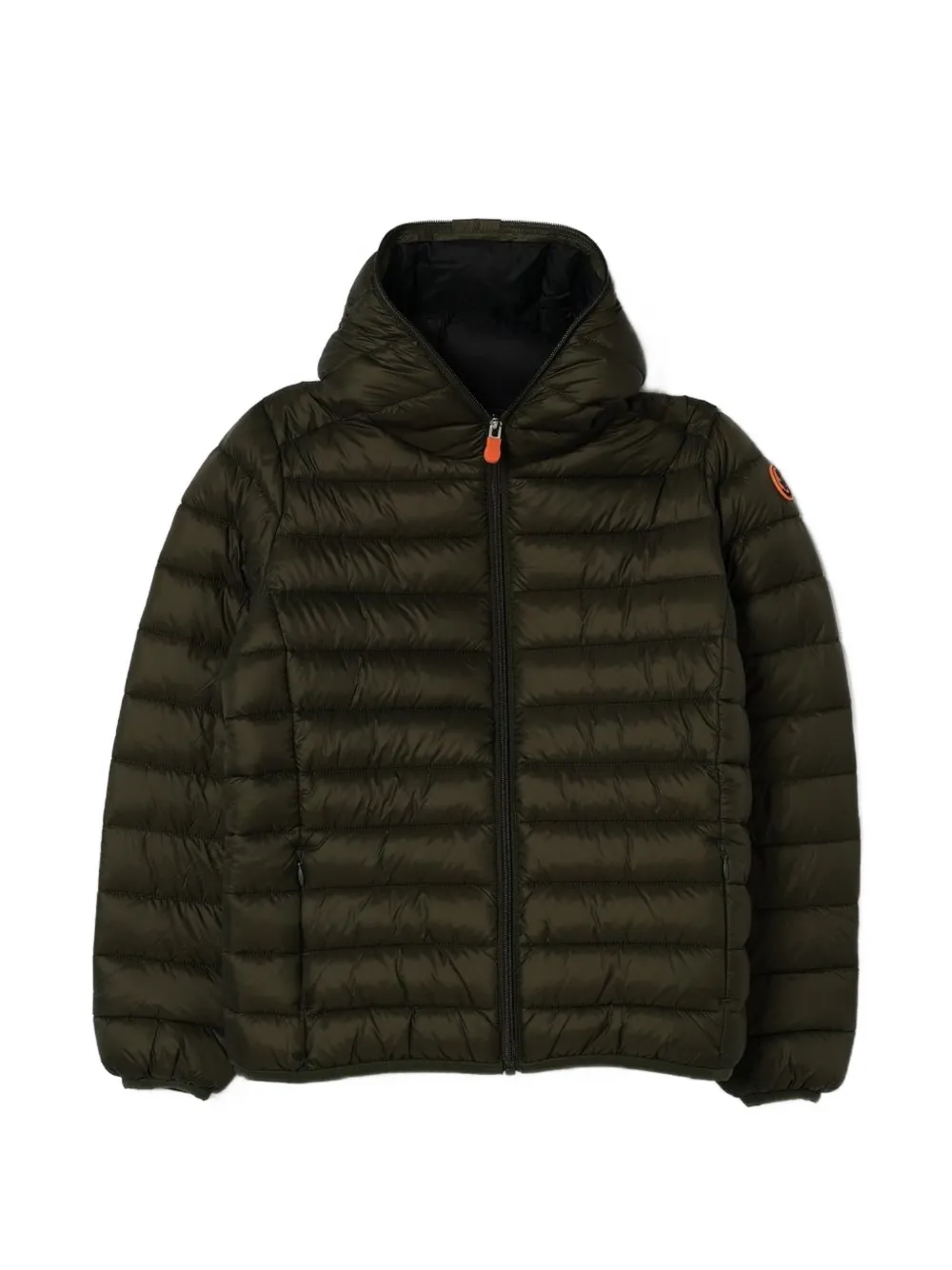 Save The Duck Kids quilted hooded jacket - Verde