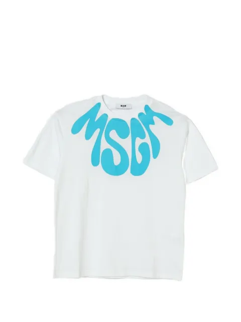 MSGM Kids logo-print cotton T-shirt