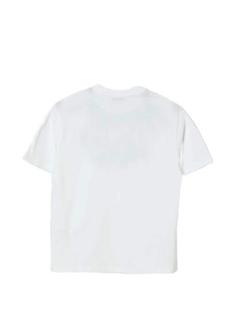 MSGM Kids Katoenen T-shirt met logoprint Wit