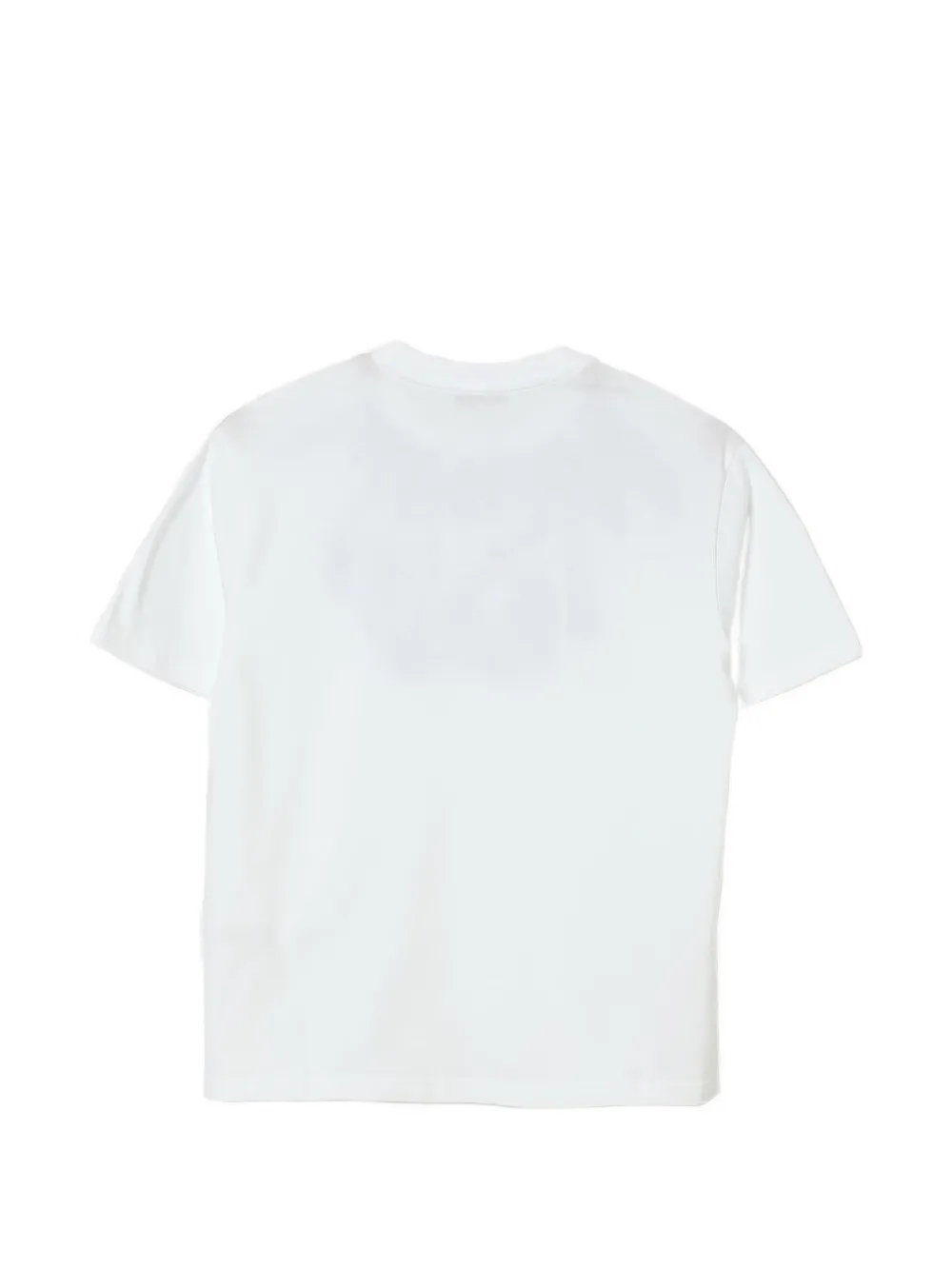MSGM Kids Katoenen T-shirt met logoprint Wit
