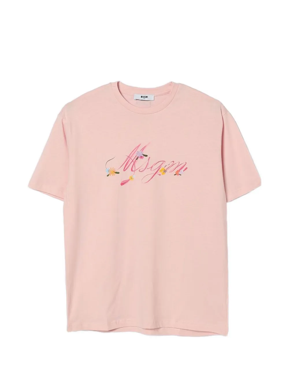 MSGM Kids T-Shirt mit Logo-Print - Rosa