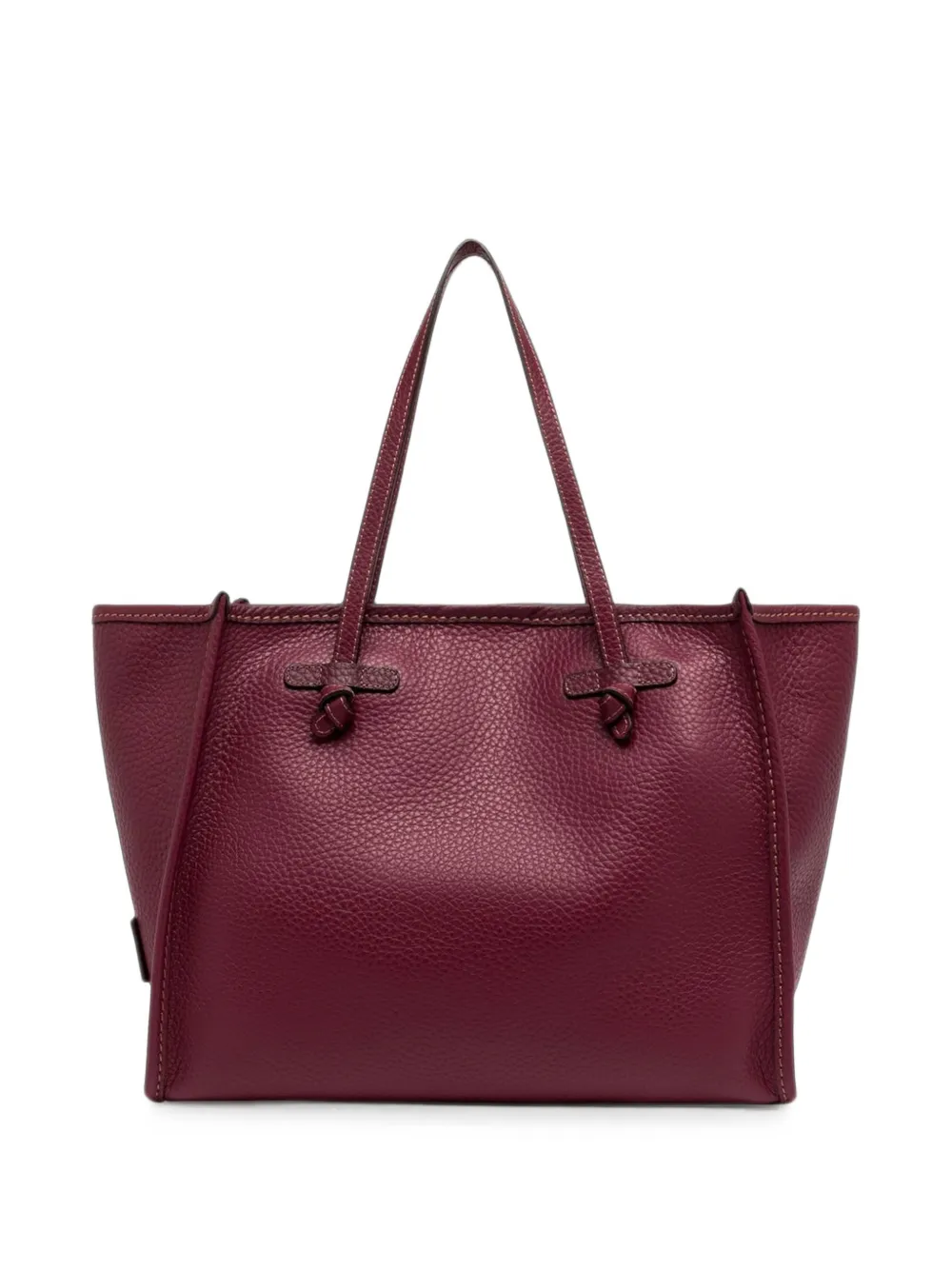 GIANNI CHIARINI Grote Marcella leren schoudertas met textuur Rood