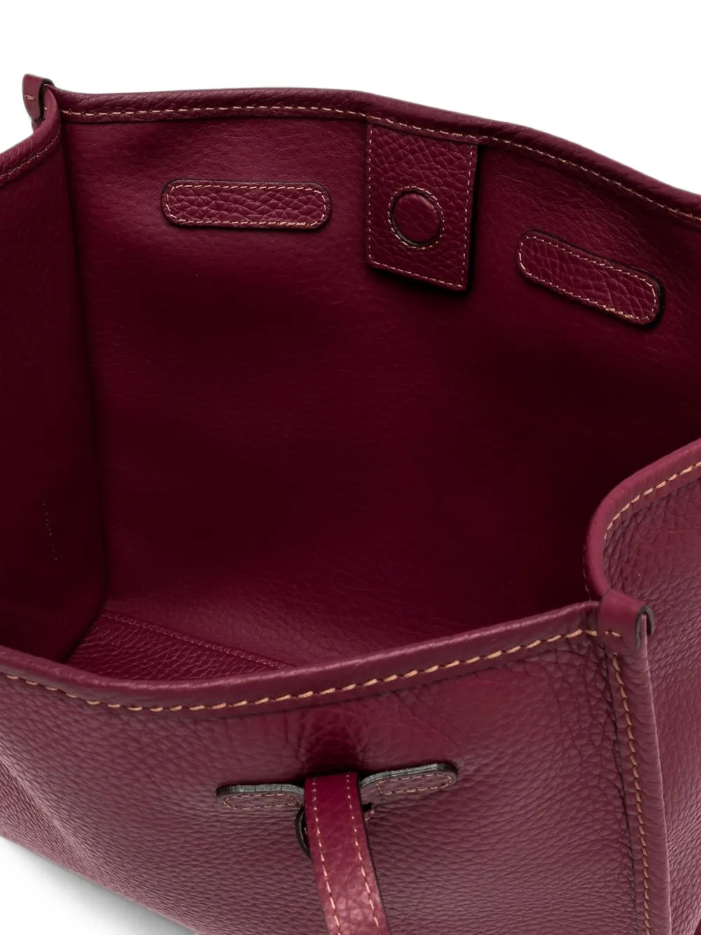 GIANNI CHIARINI Grote Marcella leren schoudertas met textuur Rood