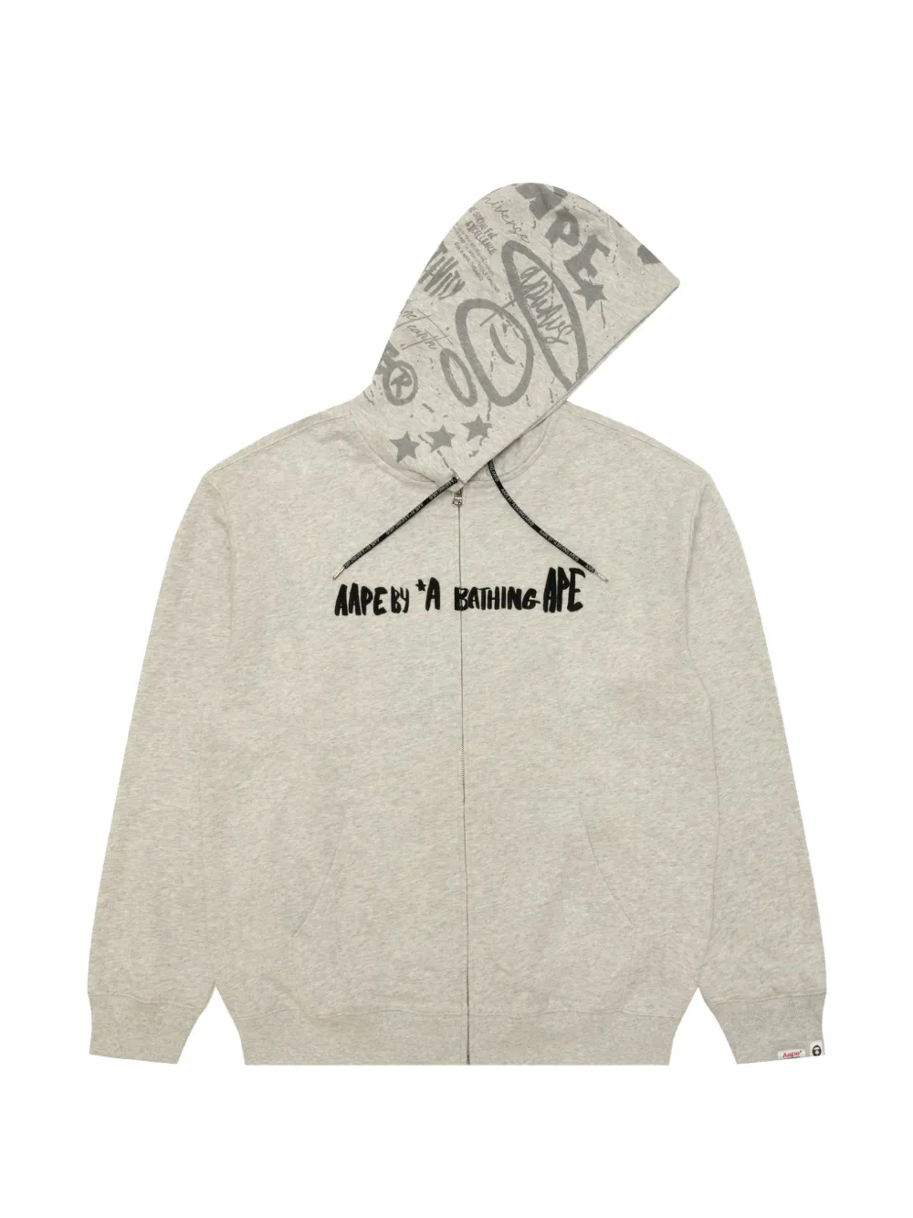AAPE BY *A BATHING APE® graphic-print zip-up hoodie