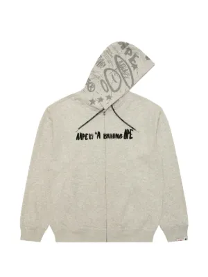 AAPE BY *A BATHING APE® zip-fastening Hoodie | Grey | FARFETCH