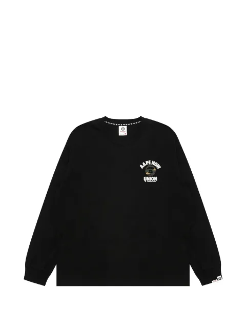 AAPE BY *A BATHING APE® logo-print long-sleeve T-shirt