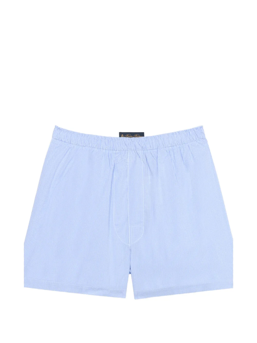 Brooks Brothers short à carreaux vichy en coton - Bleu