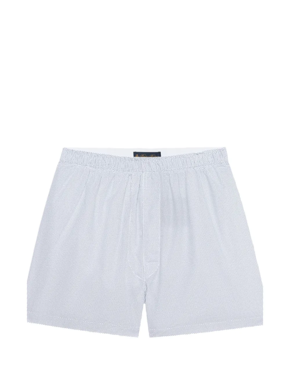 Brooks Brothers boxer en coton à pois - Blanc Brooks Brothers boxer en coton à pois - Blanc