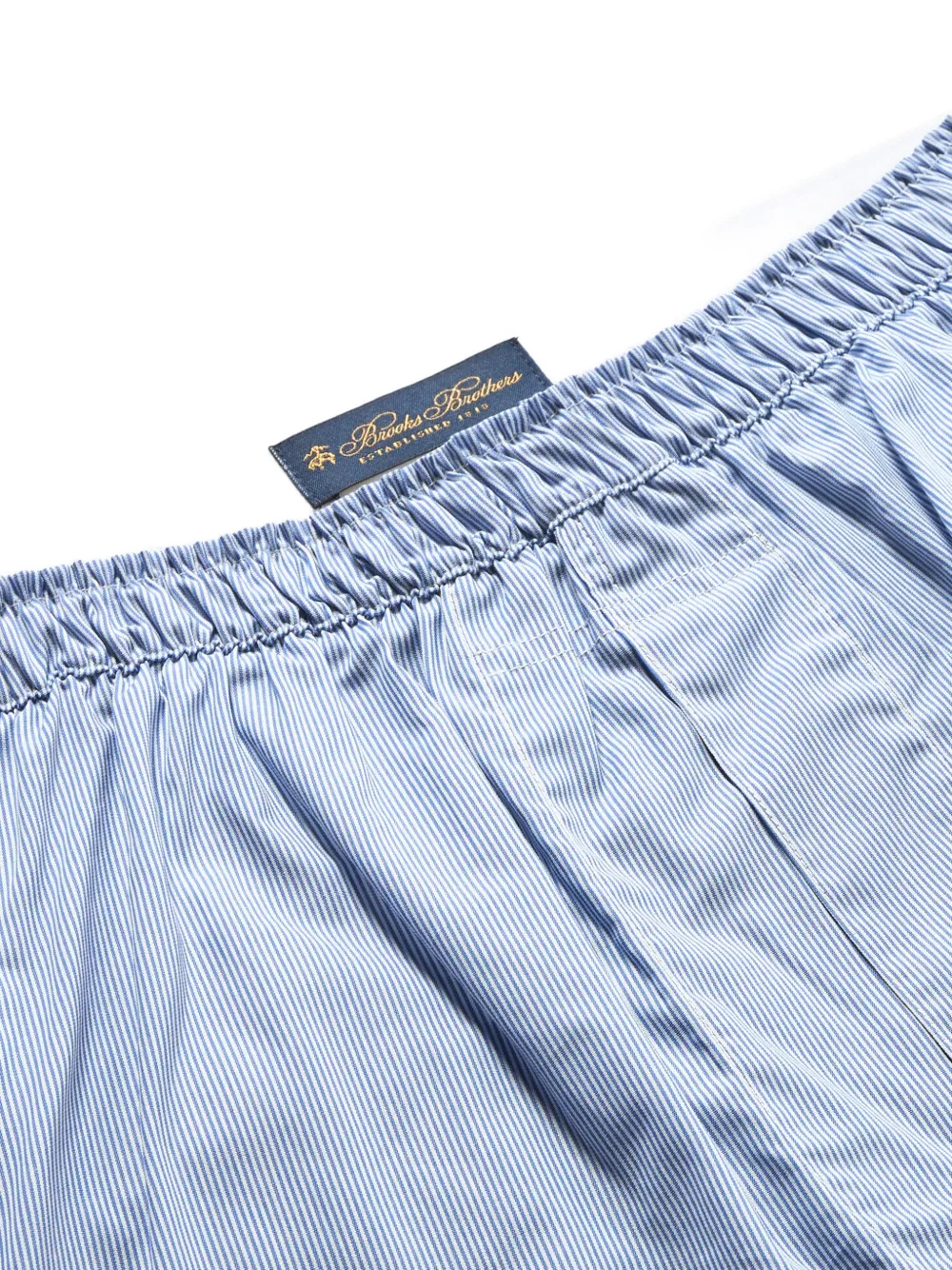 Brooks Brothers Katoenen boxershorts met microstrepen Blauw