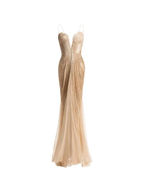 Maria Lucia Hohan Cecilia plissé gown