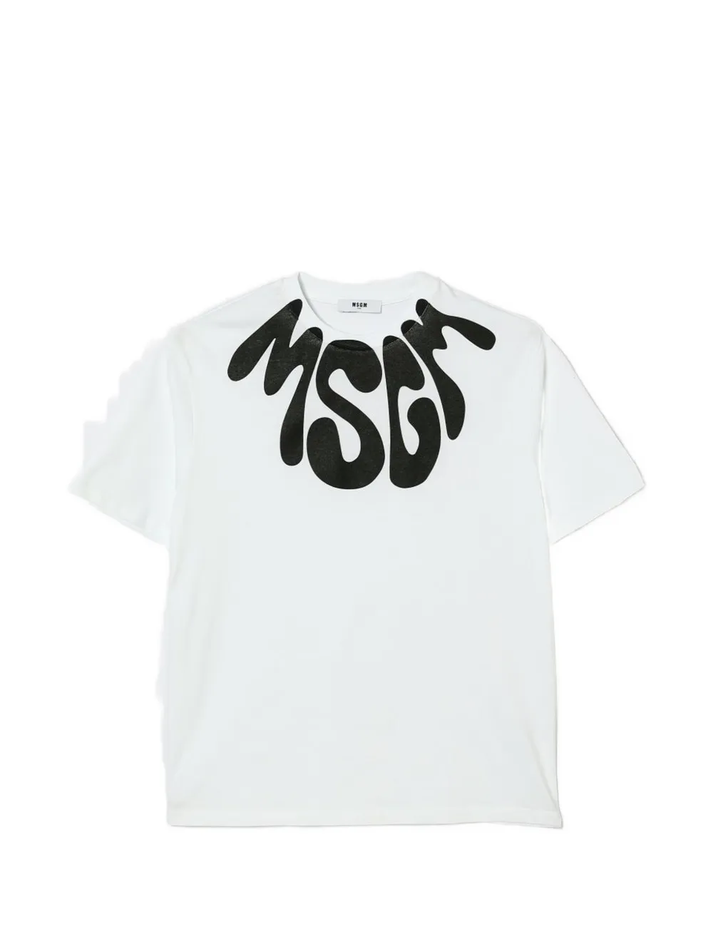 MSGM Kids T-Shirt mit Logo-Print - Weiß