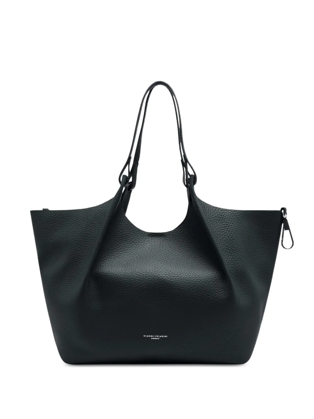GIANNI CHIARINI Dua grained leather shoulder bag - Nero