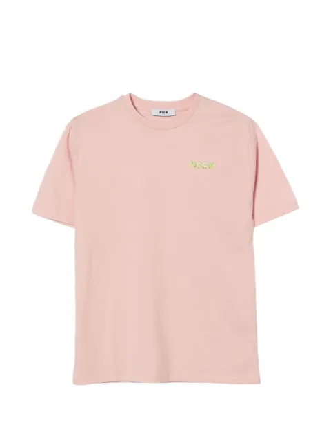 MSGM Kids logo-print cotton T-shirt