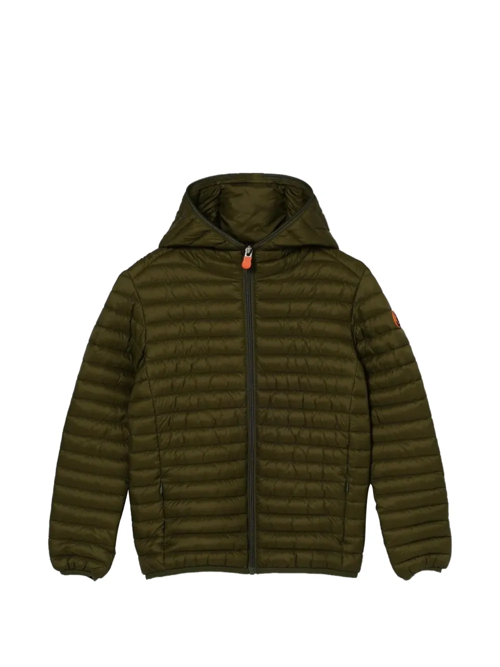 Save The Duck Kids quilted hooded jacket - Verde