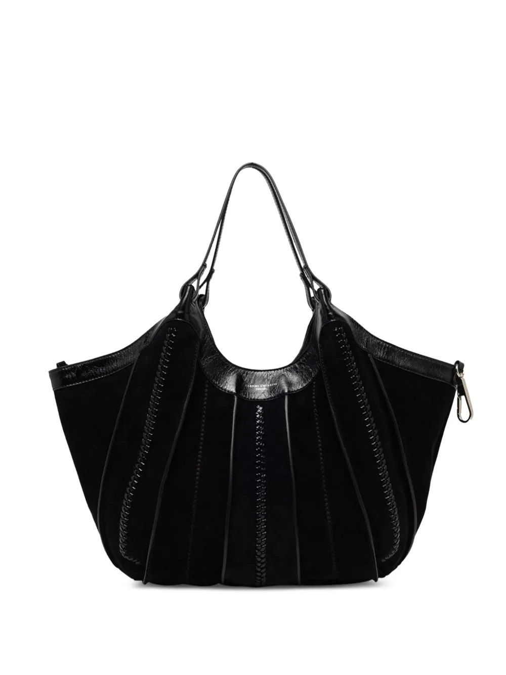 GIANNI CHIARINI Duo panelled leather shoulder bag - Nero