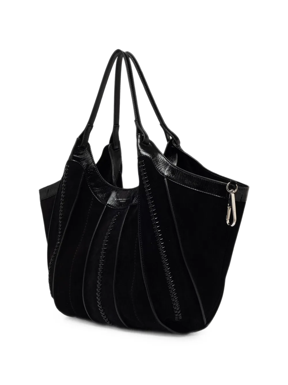 GIANNI CHIARINI Dua schoudertas met gevlochten detail Zwart