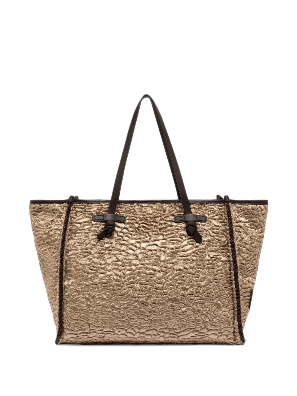 GIANNI CHIARINI Marcella astrakhan-effect shoulder bag