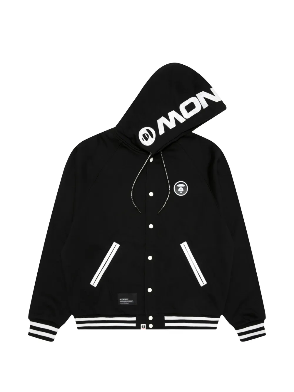 AAPE BY *A BATHING APE® AAPENOW Moonface logo-patch zip-up hoodie