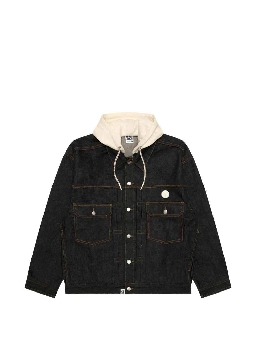 AAPE BY *A BATHING APE® logo-print denim jacket