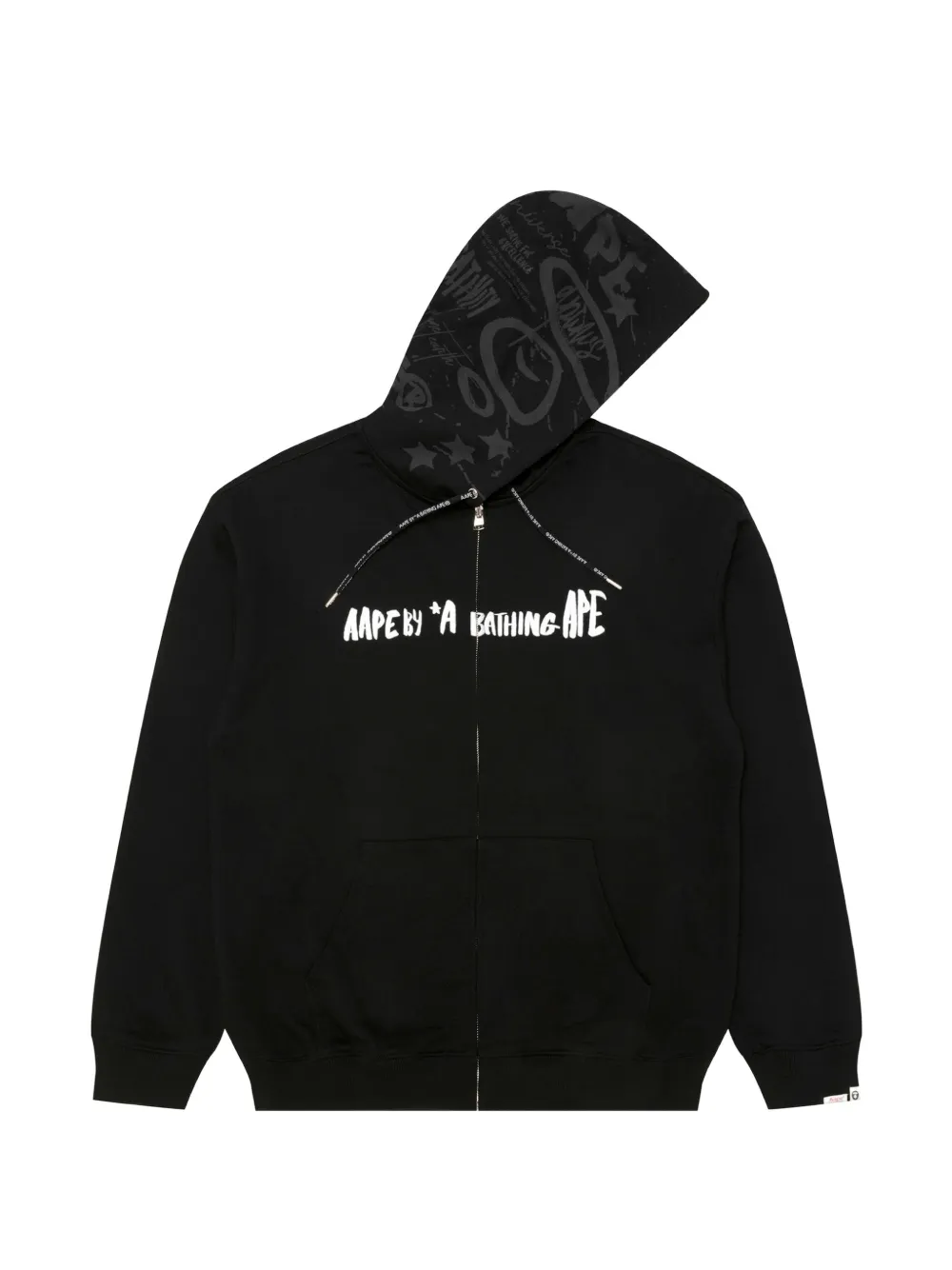AAPE BY *A BATHING APE® graphic-print zip-up hoodie