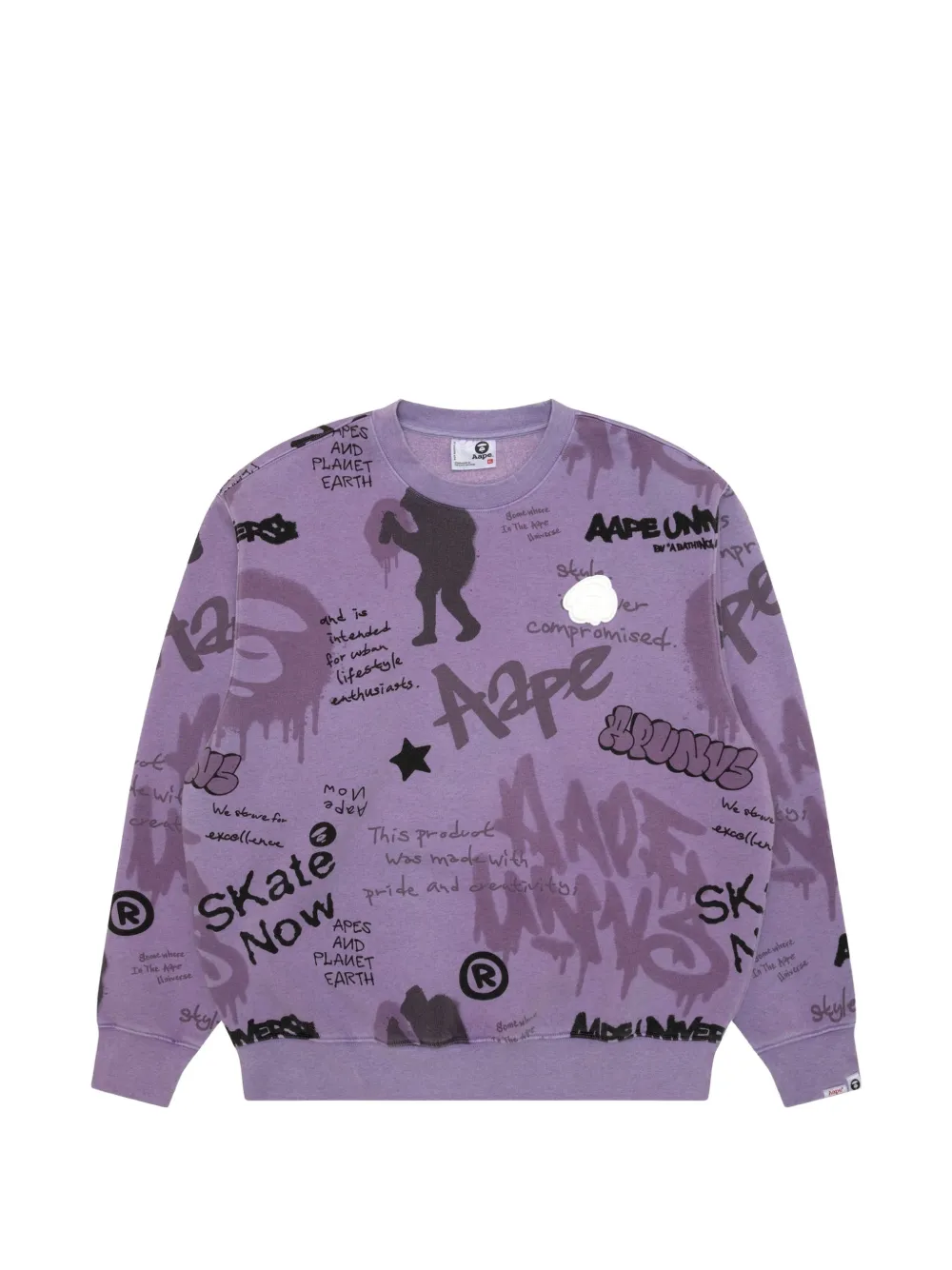 AAPE BY *A BATHING APE® Aapeunvs Moonface sweatshirt