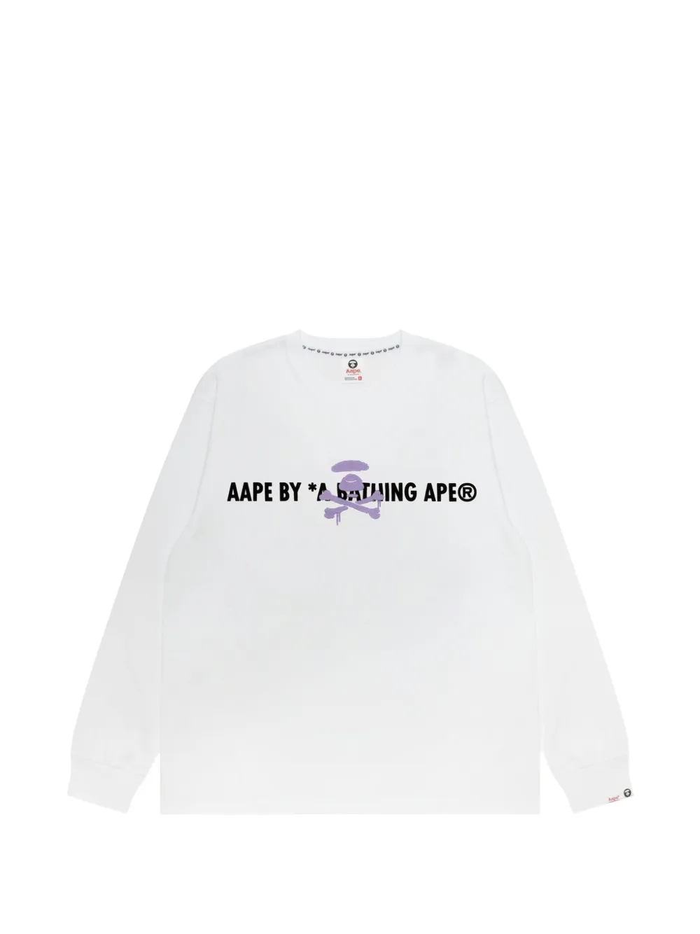 AAPE BY *A BATHING APE® graphic-print long-sleeve cotton T-shirt