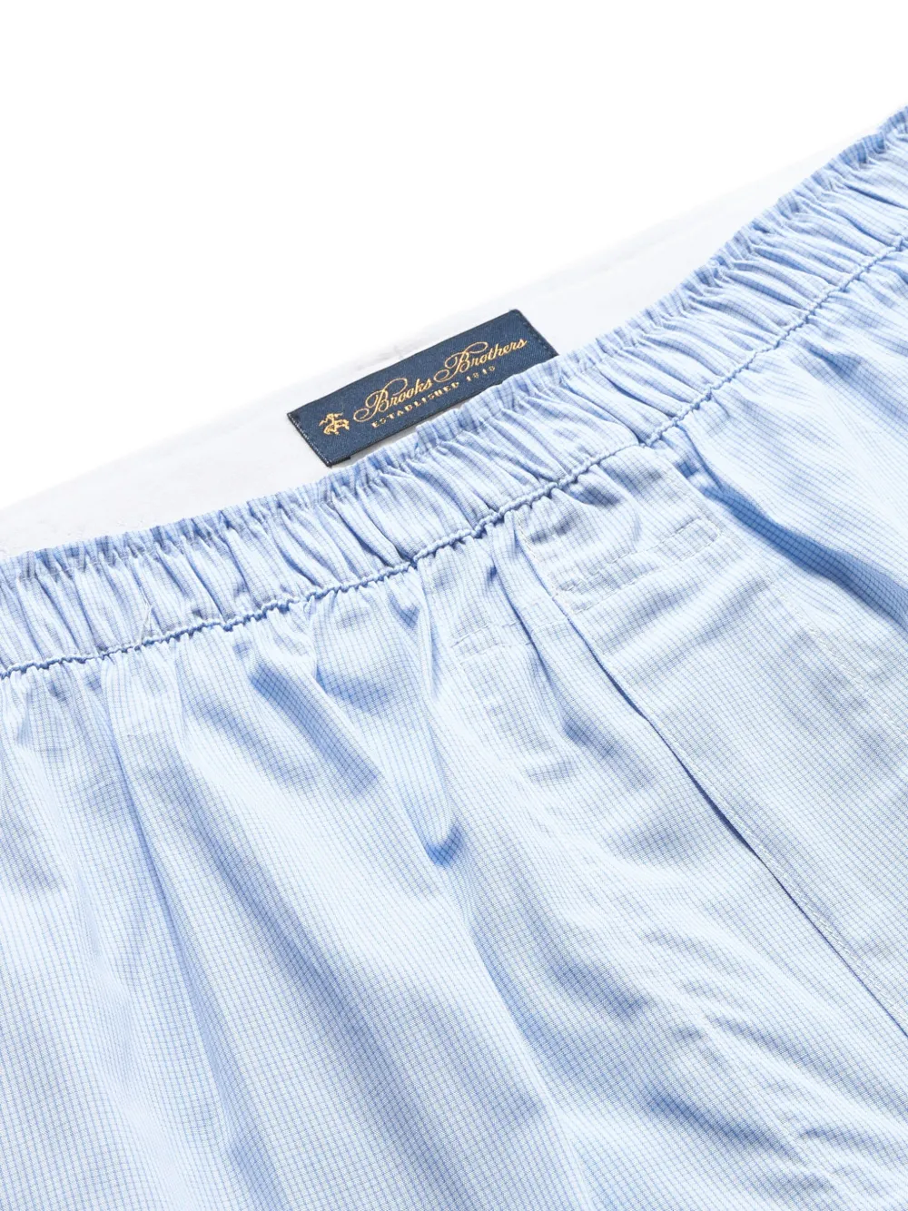 Brooks Brothers Boxershorts met fijn ruitpatroon Blauw