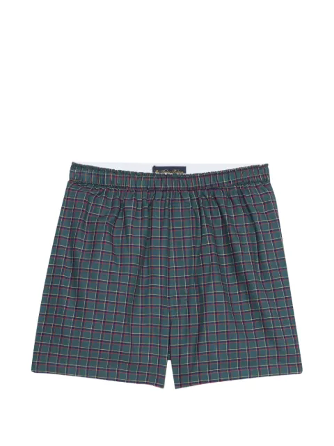 Brooks Brothers tartan-check cotton boxers