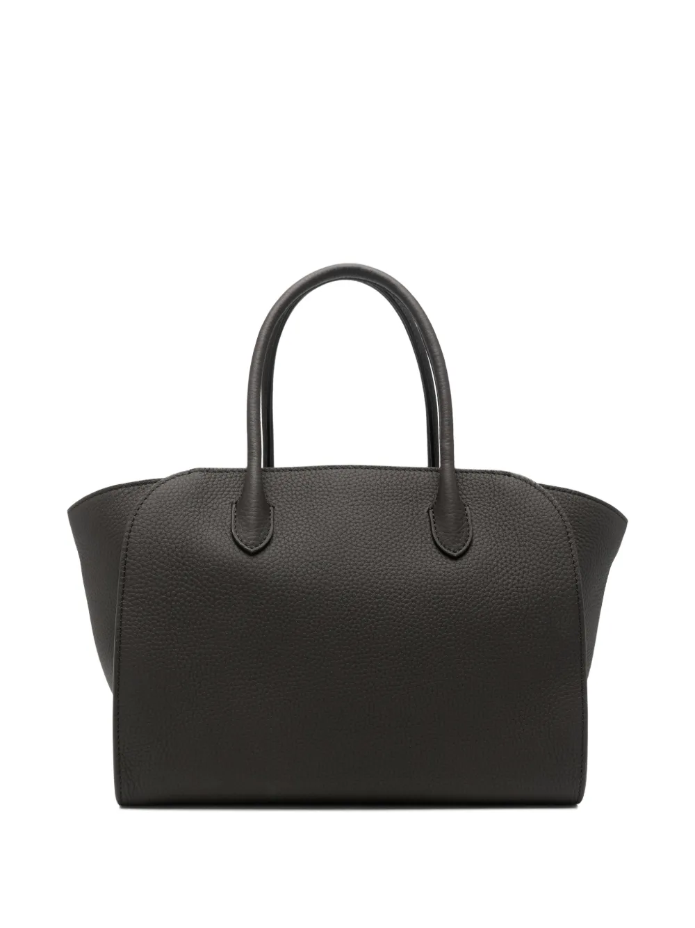 The Row Marlo 12 grained leather tote bag Bruin