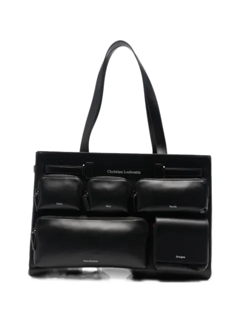 Christian Louboutin Tactical leather tote bag