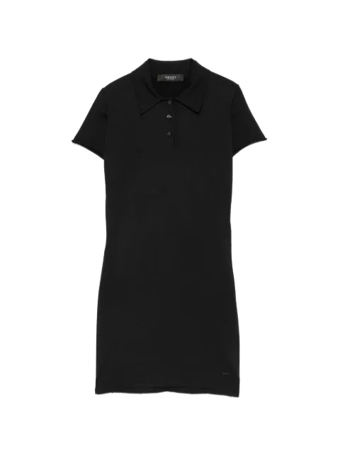 Gucci silk polo-collar mini dress