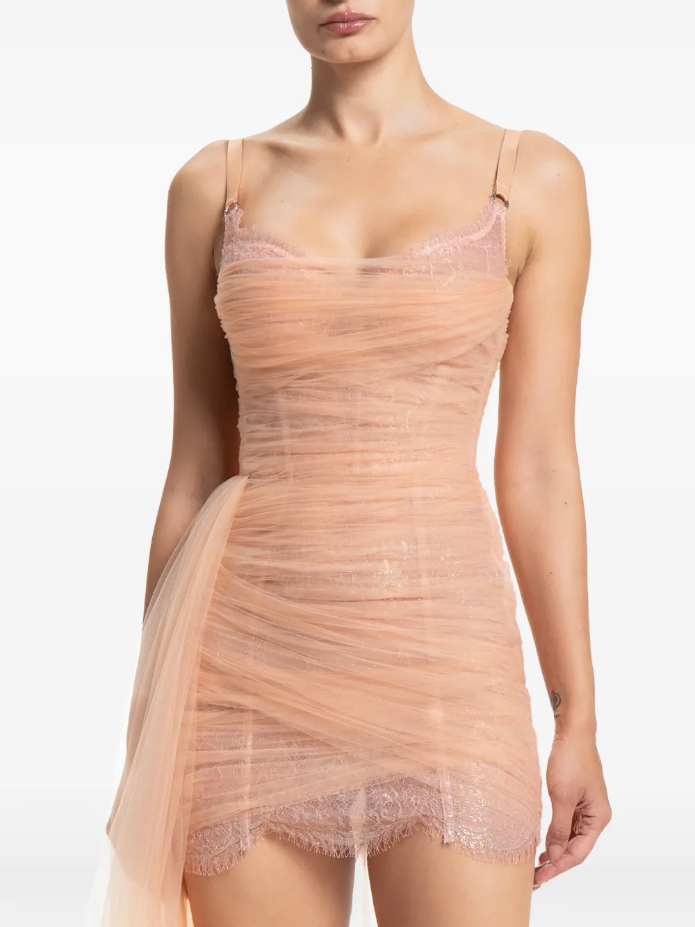 Maria Lucia Hohan Salome pleated gown Beige