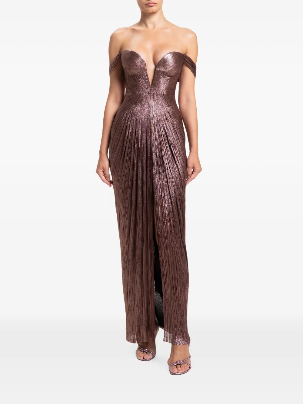 Maria Lucia Hohan Tia off-shoulder gown Bruin