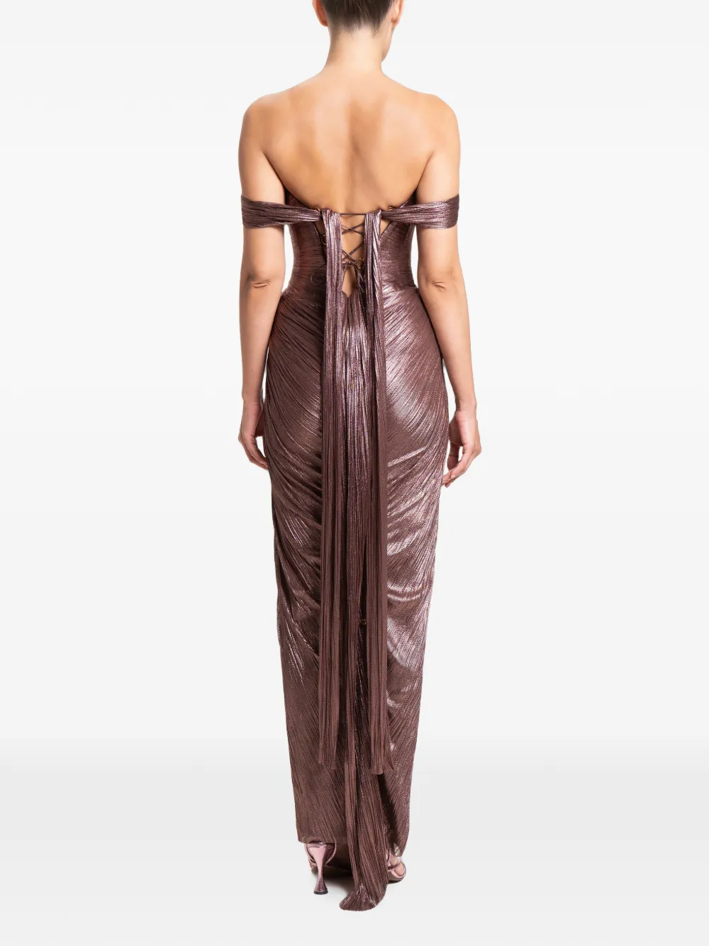 Maria Lucia Hohan Tia off-shoulder gown Bruin