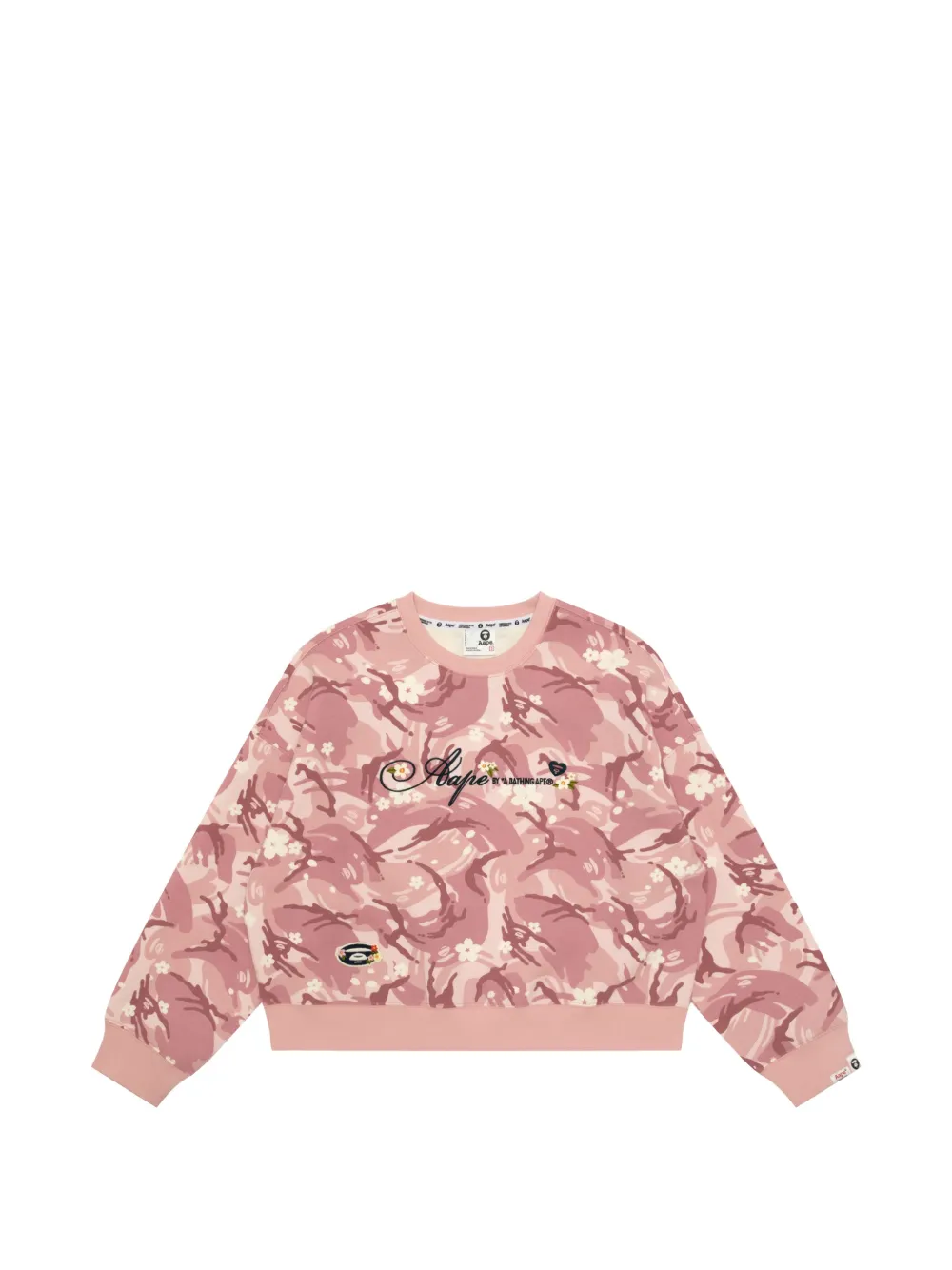 AAPE BY *A BATHING APE® camo-print logo-embroidered sweatshirt