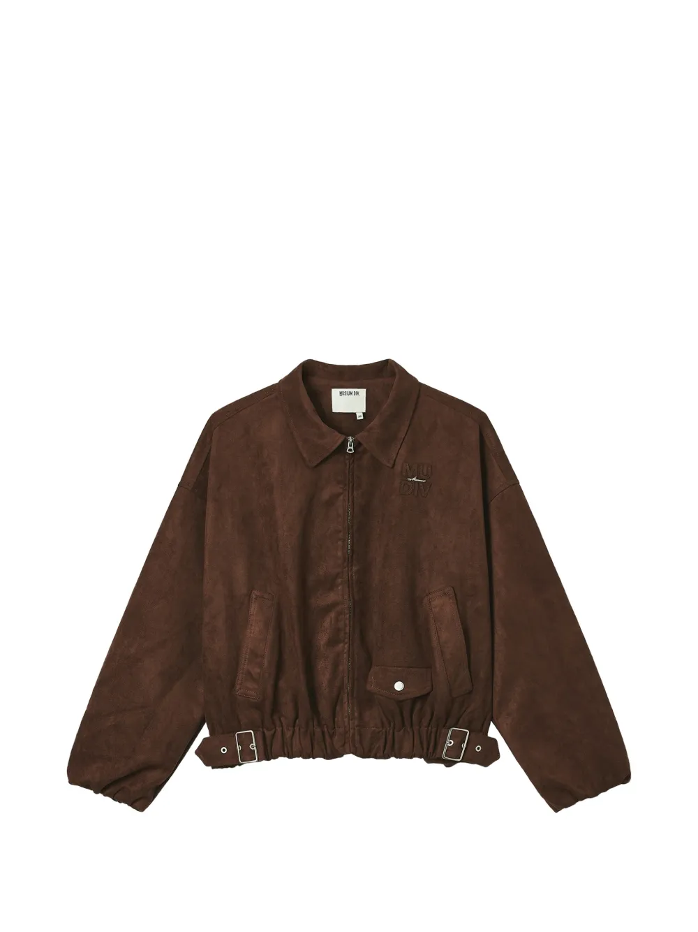 Musium Div. Logo-patch Buckled Jacket In Brown