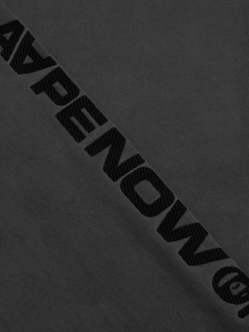 AAPE BY *A BATHING APE Trui met Moonface-patch en logo-print Zwart
