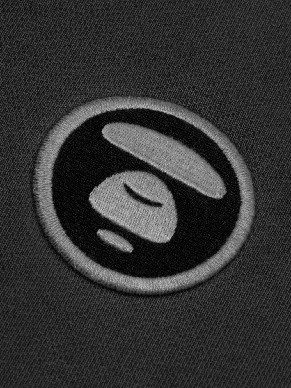 AAPE BY *A BATHING APE Trui met Moonface-patch en logo-print Zwart