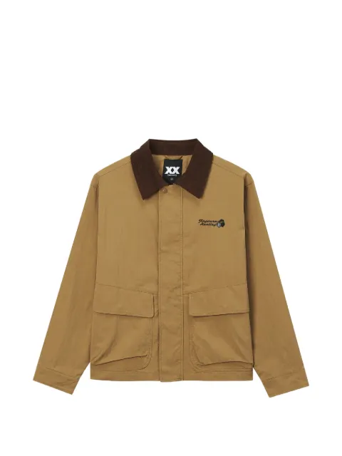 FINGERCROXX chaqueta con logo bordado y cuello de pana